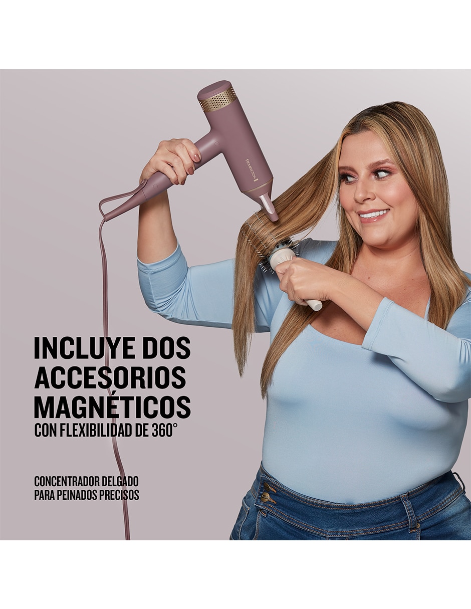 Set alaciadora eléctricos belleza airvive combo de plancha y secadora digital airvive remington placas de cerámica - iones 5