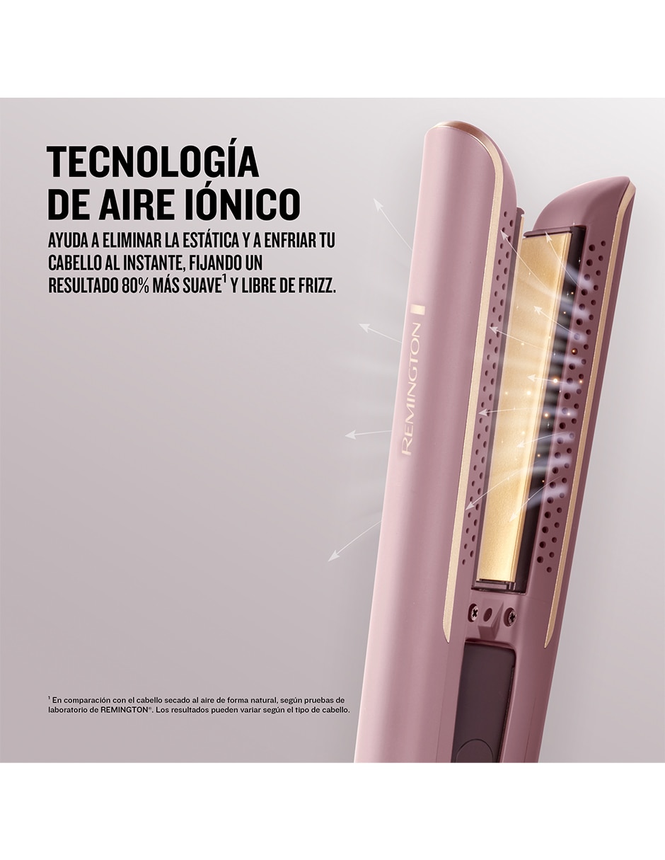 Set alaciadora eléctricos belleza airvive combo de plancha y secadora digital airvive remington placas de cerámica - iones 8