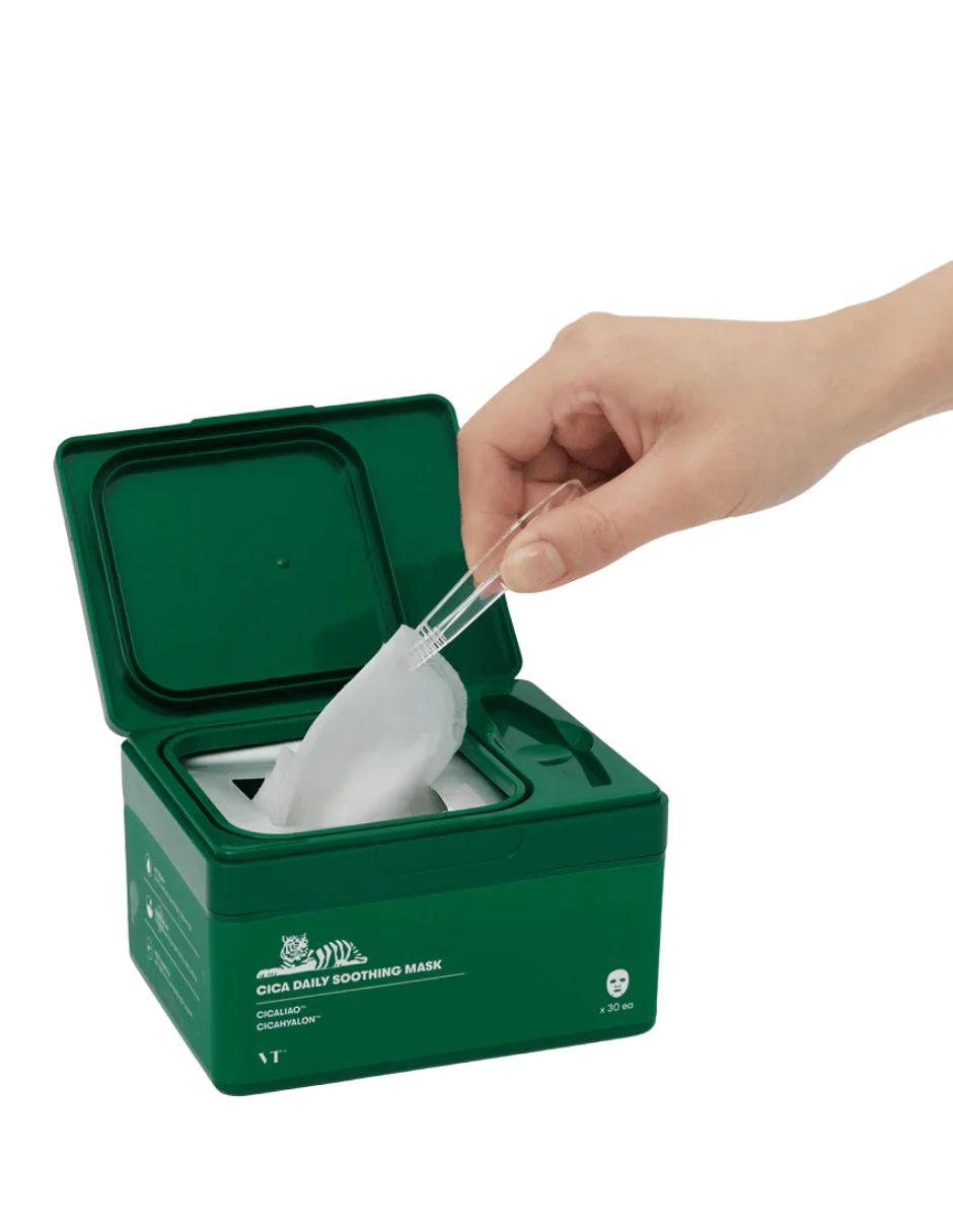 Mascarilla facial vt cica daily soothing mask para hidratar 2