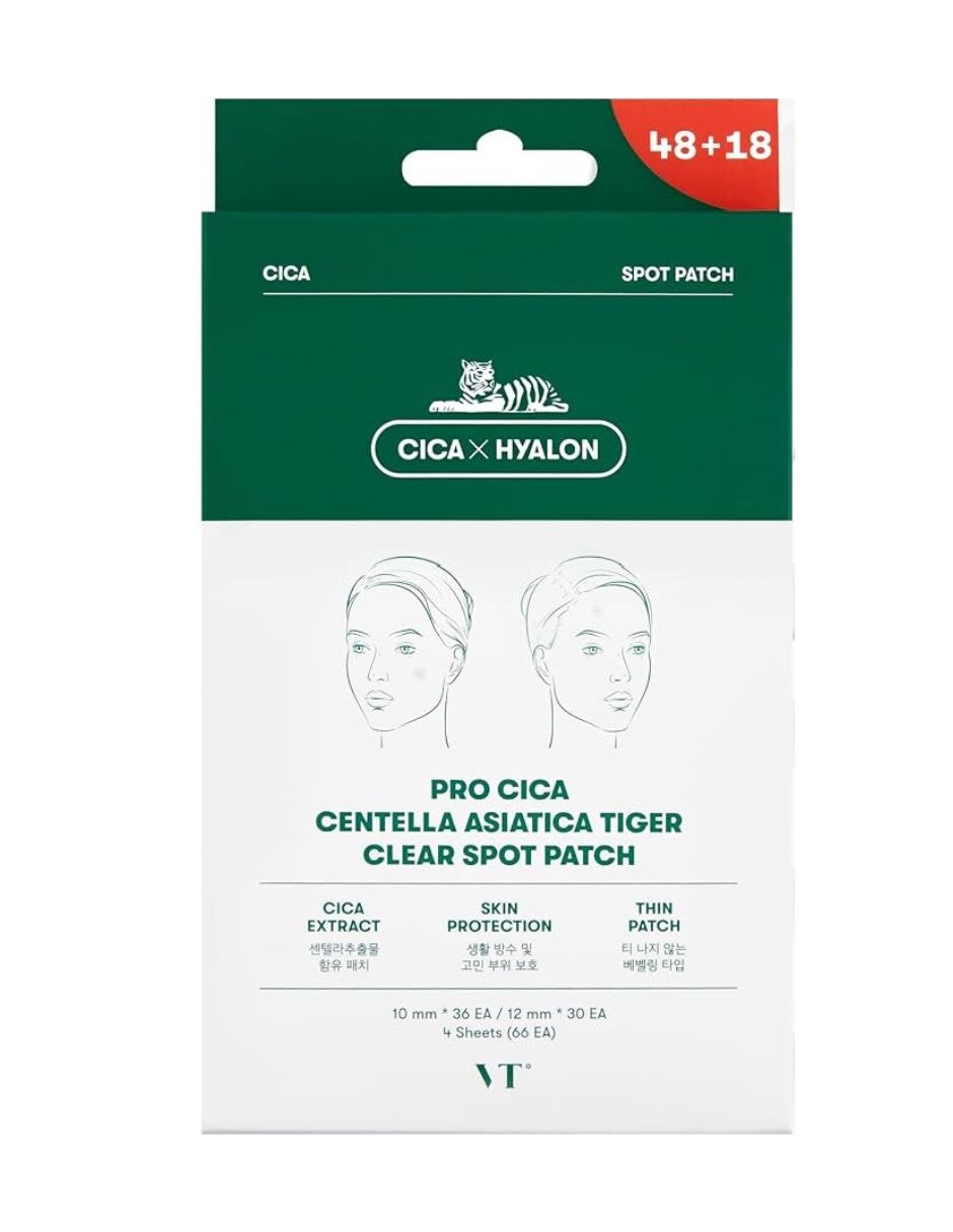 Parches para acné vt pro cica centella asiatica tiger clear spot patch cica Parches para acné vt pro cica centella asiatica tiger clear spot patch cica