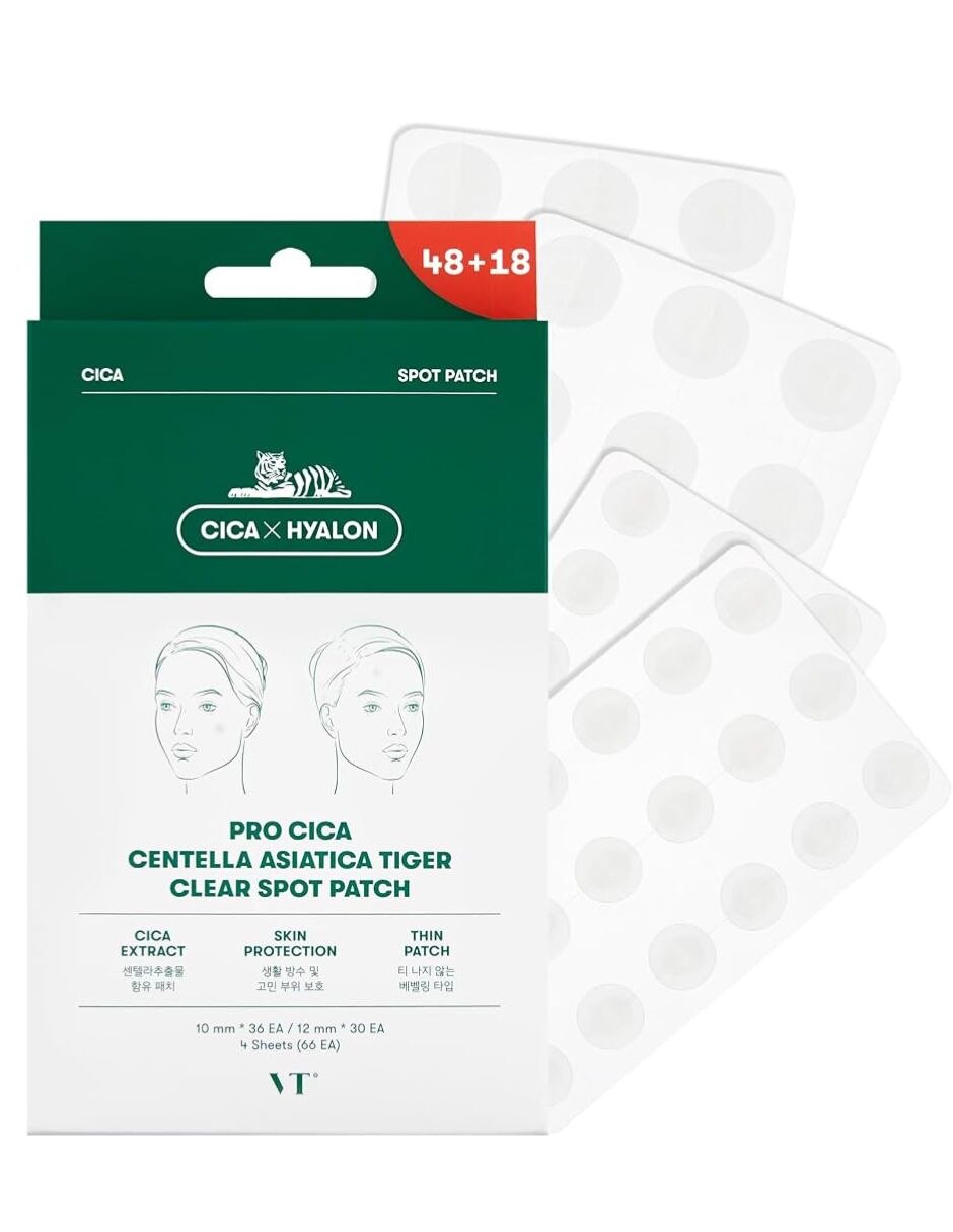 Parches para acné vt pro cica centella asiatica tiger clear spot patch cica 2