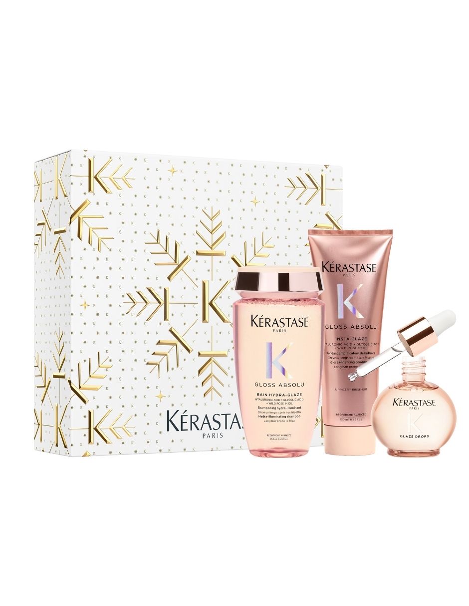 Set tratamiento capilar Anti-Frizz Kérastase Gloss Absolu Trio Gloss Absolu Set tratamiento capilar Anti-Frizz Kérastase Gloss Absolu Trio Gloss Absolu
