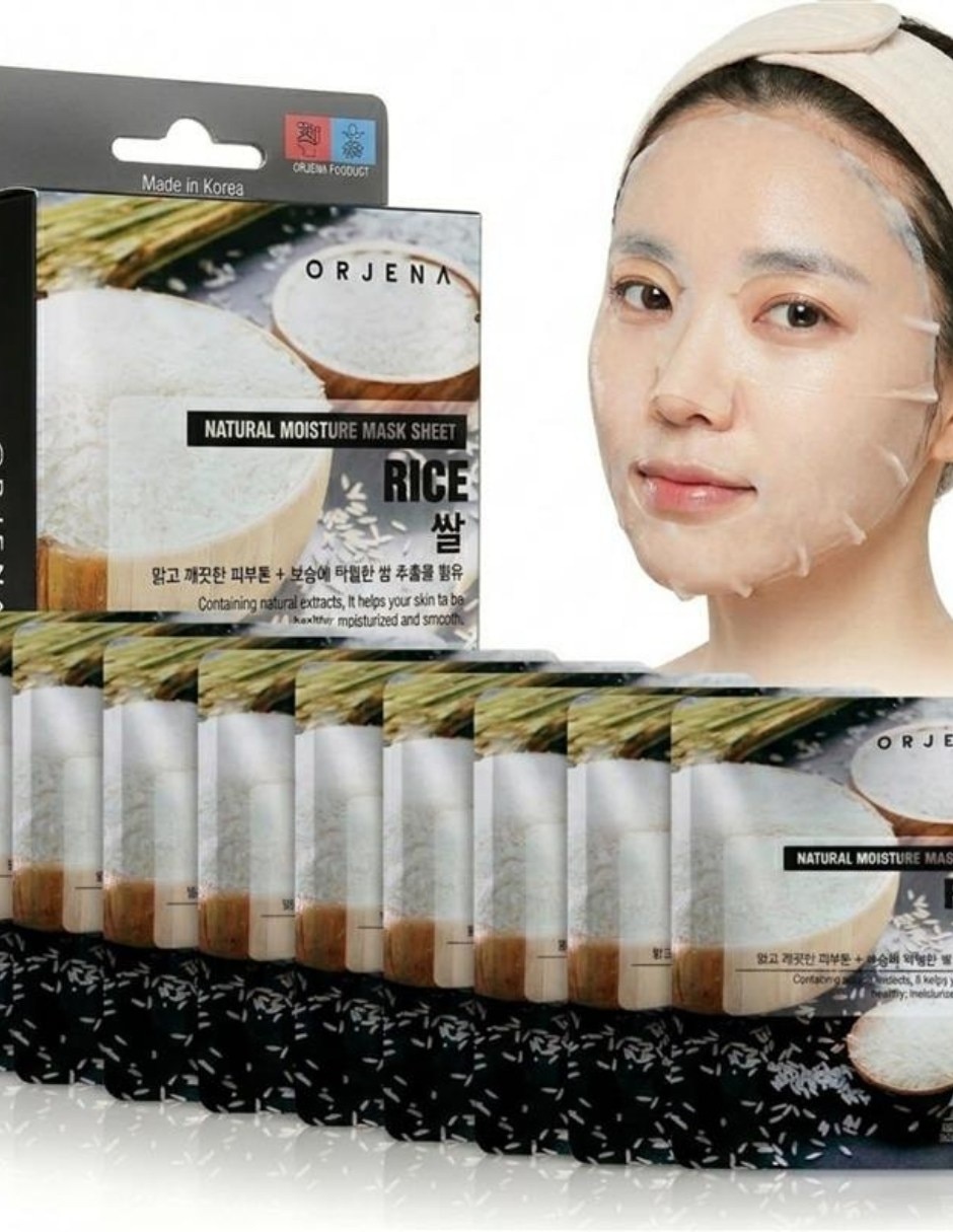Mascarilla facial Natural Moisture Rice Mask para Aclarar Mascarilla facial Natural Moisture Rice Mask para Aclarar