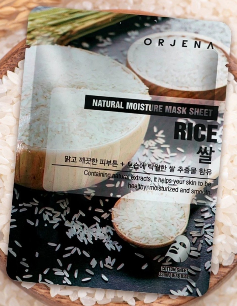 Mascarilla facial Natural Moisture Rice Mask para Aclarar 7