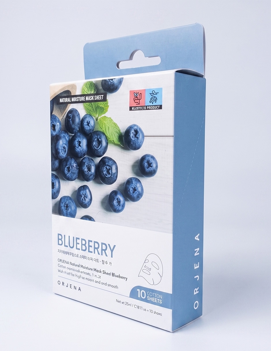 Mascarilla facial natural moisture blueberry mask sheet para antioxidante 2