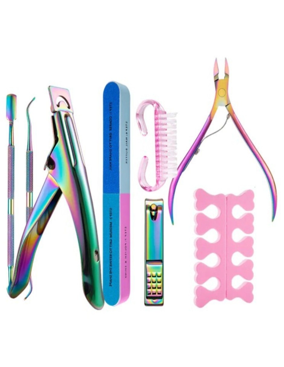 Set manicure y pedicure manual con 8 piezas
