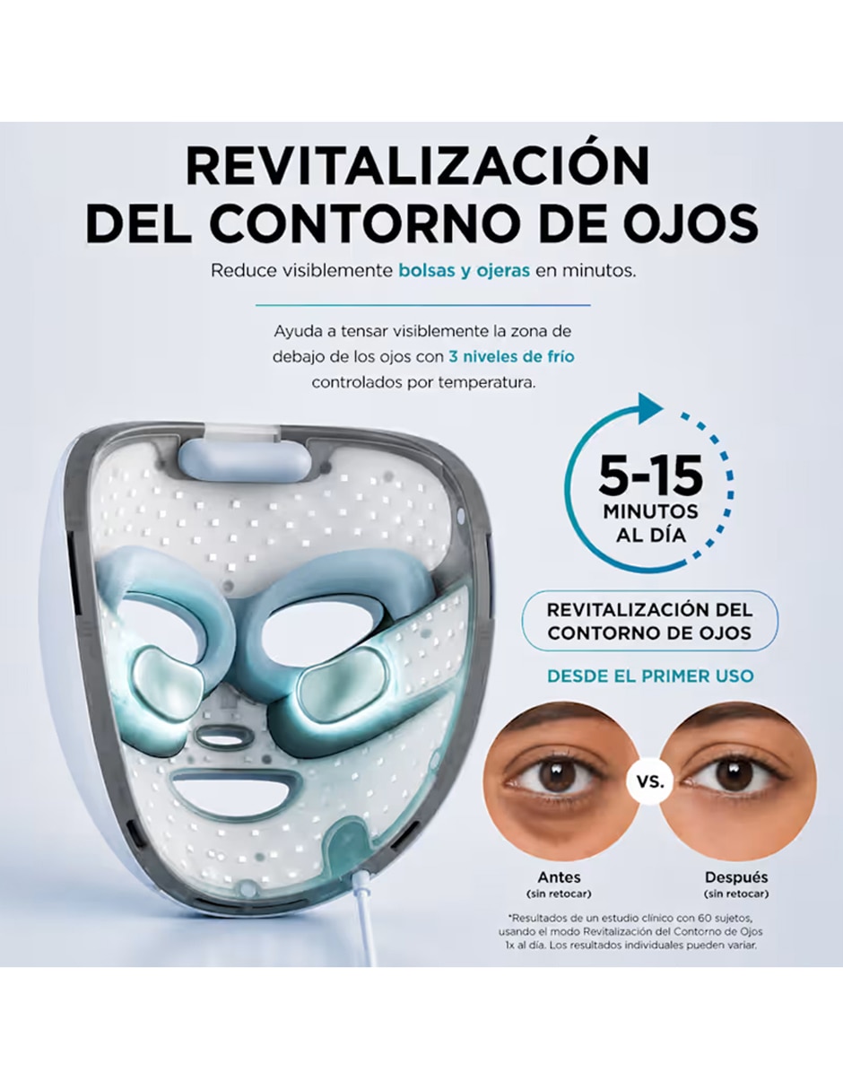 Set mascarilla facial hidratante para protección CryoGlow & Depuffi 10