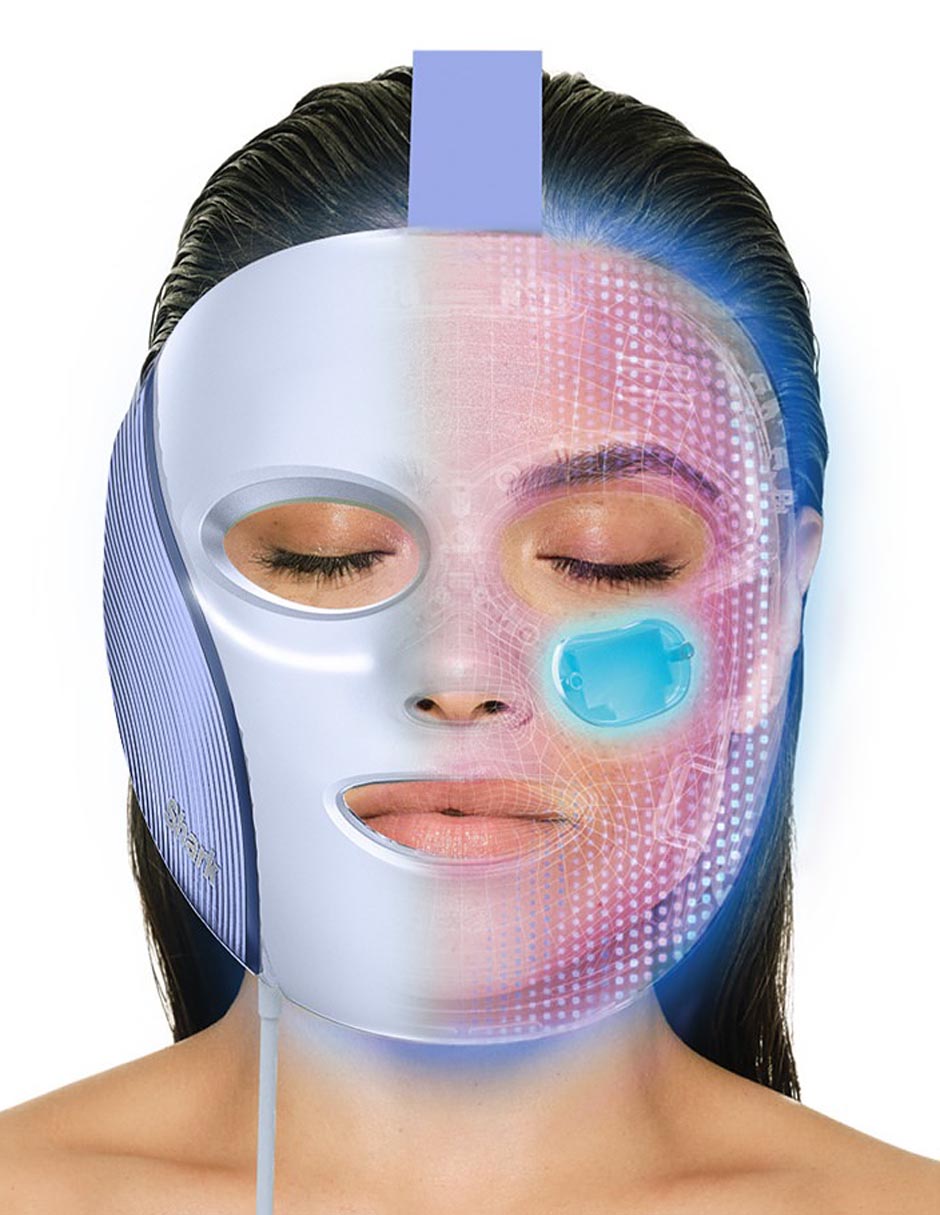 Mascarilla facial iQLED para protección CryoGlow 3