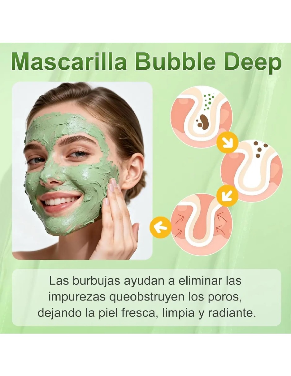 Mascarilla facial de arcilla de caolín para acné 3