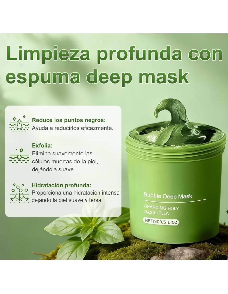 Mascarilla facial de arcilla de caolín para acné 2