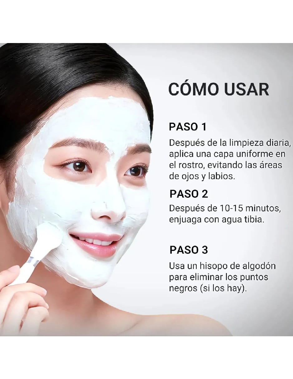 Set de mascarillas facial de barro control puntos para acné