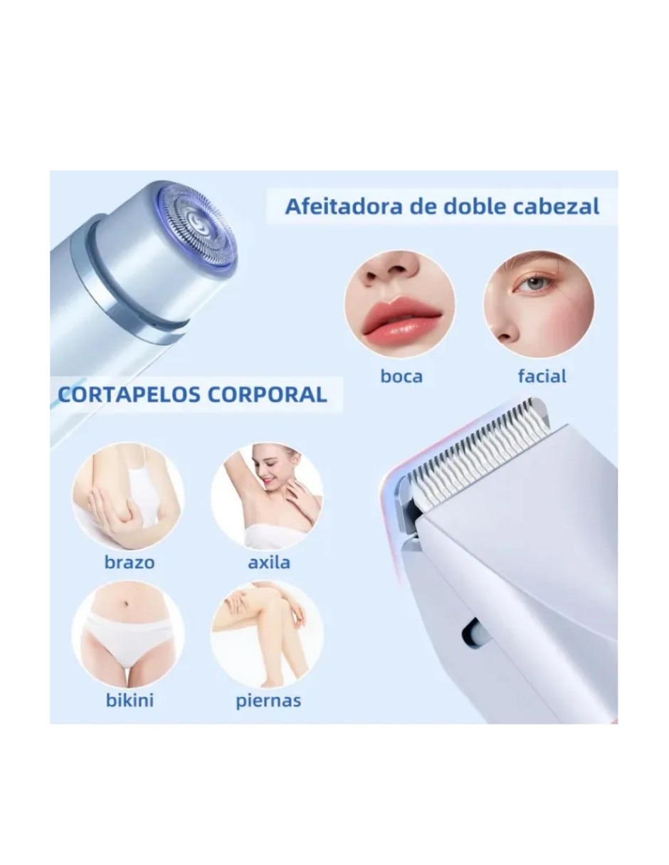 Depiladora para rostro y cuerpo