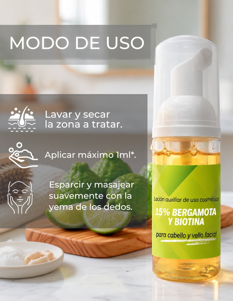 Tratamiento para barba y cabello en espuma anticaída 2