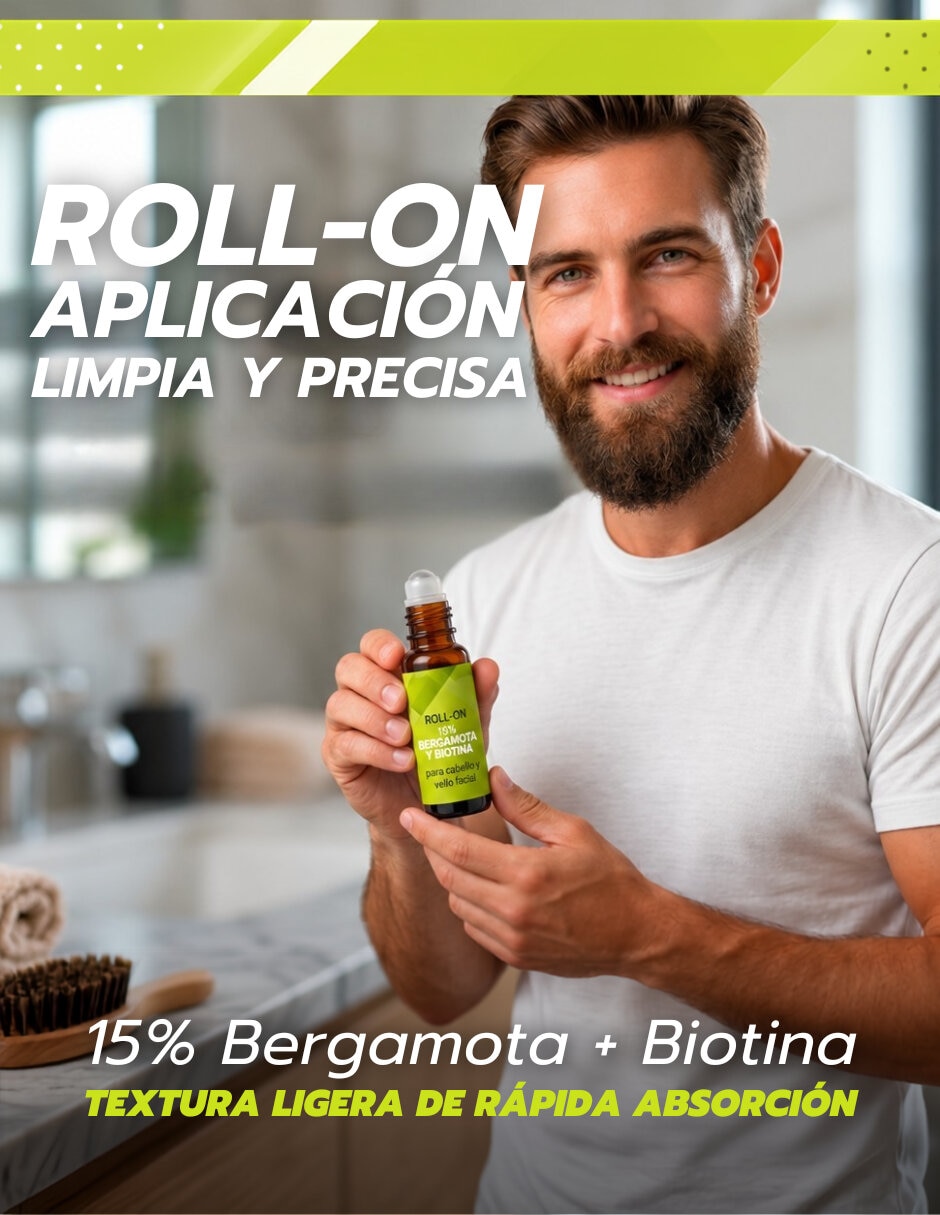 Tratamiento para barba y cabello en Roll-On! para crecimiento 4