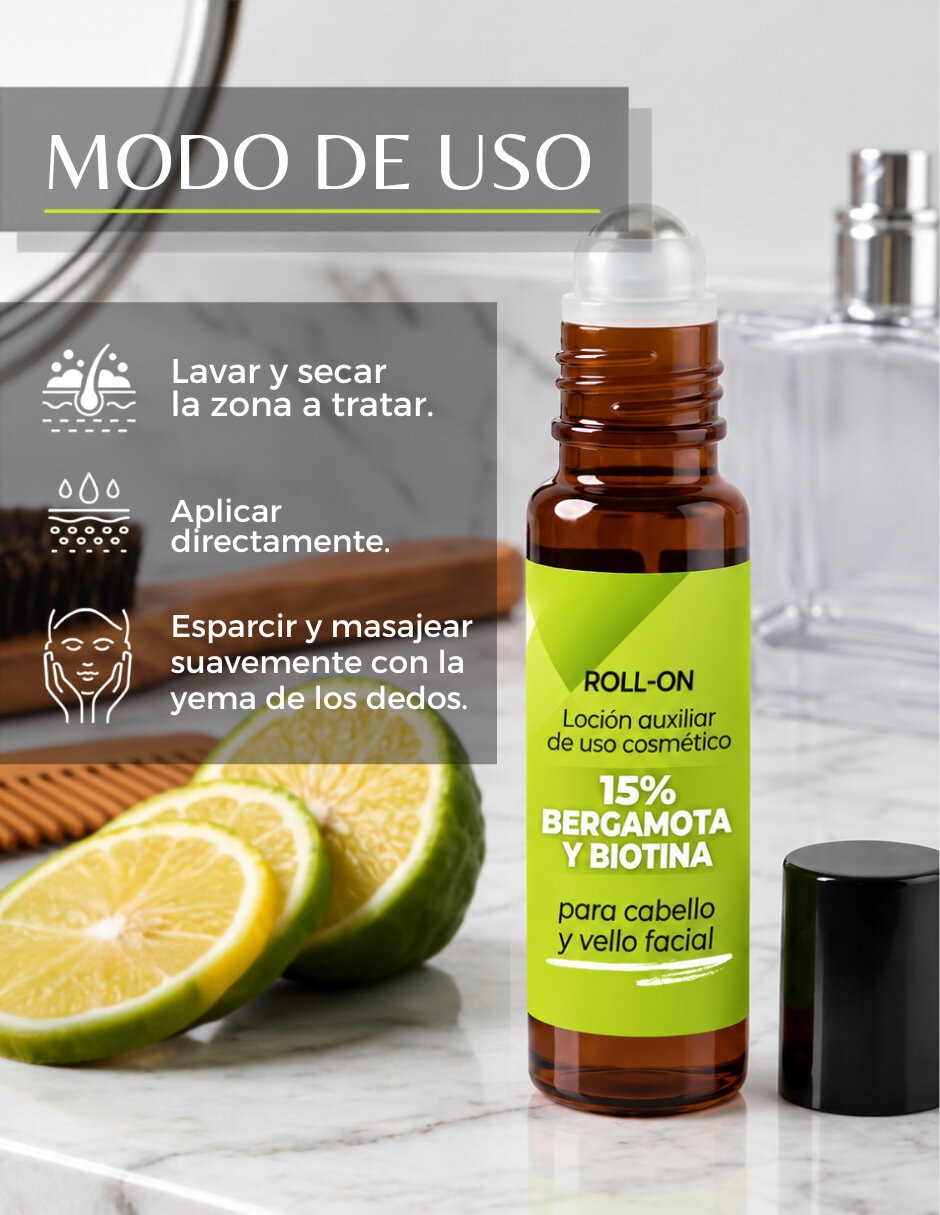 Tratamiento para barba y cabello en Roll-On! para crecimiento 3