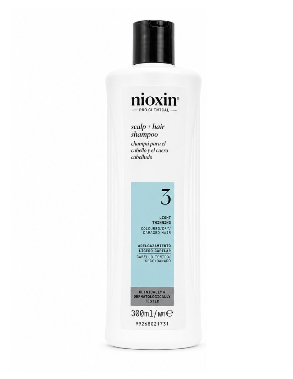 Shampoo anticaída para cabello débil sistema 3 para cabello coloreado con debilitamiento ligero Shampoo anticaída para cabello débil sistema 3 para cabello coloreado con debilitamiento ligero