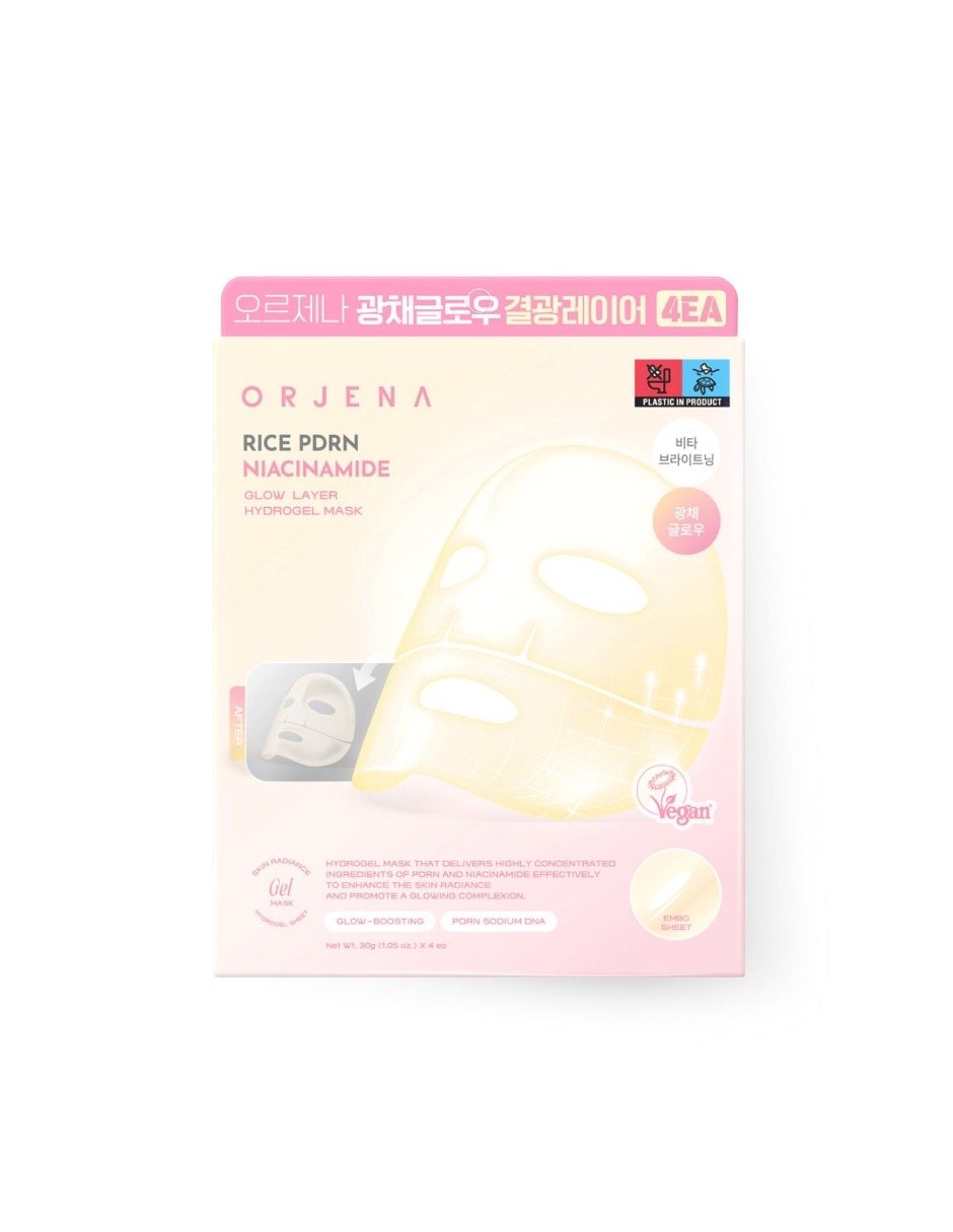 Mascarilla facial glow layer hydrogel mask niacinamida perilla glow instantáneo - para aclarar 30g