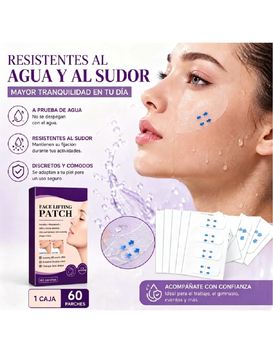 Parches para rostro caja de parches faciales adhesivos para contorno 3