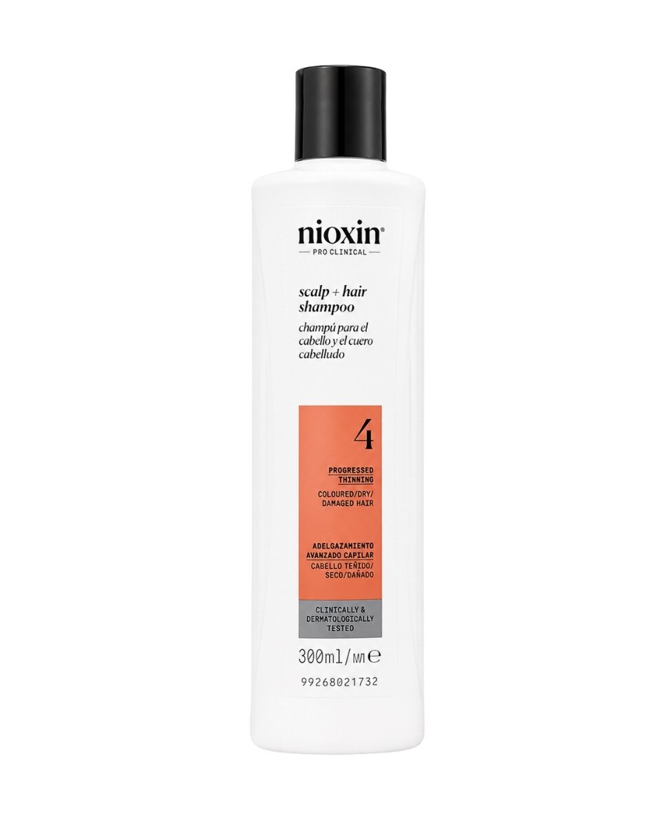 Shampoo anticaída para cabello Débil Shampoo Sistema 4 para Cabello Coloreado con Debilitamiento Avanzado 300 ml NIOXIN Nioxin Shampoo anticaída para cabello Débil Shampoo Sistema 4 para Cabello Coloreado con Debilitamiento Avanzado 300 ml NIOXIN Nioxin