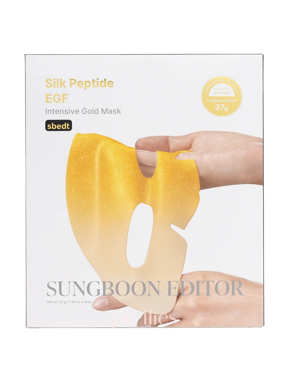 Mascarilla facial con péptidos de seda y partículas de oro para antiedad 3