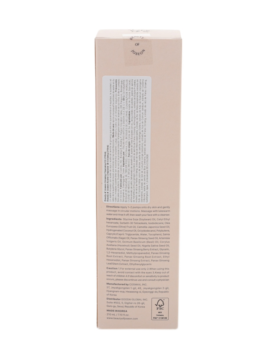 Limpiador facial ginseng cleansing oil para desmaquillar 6