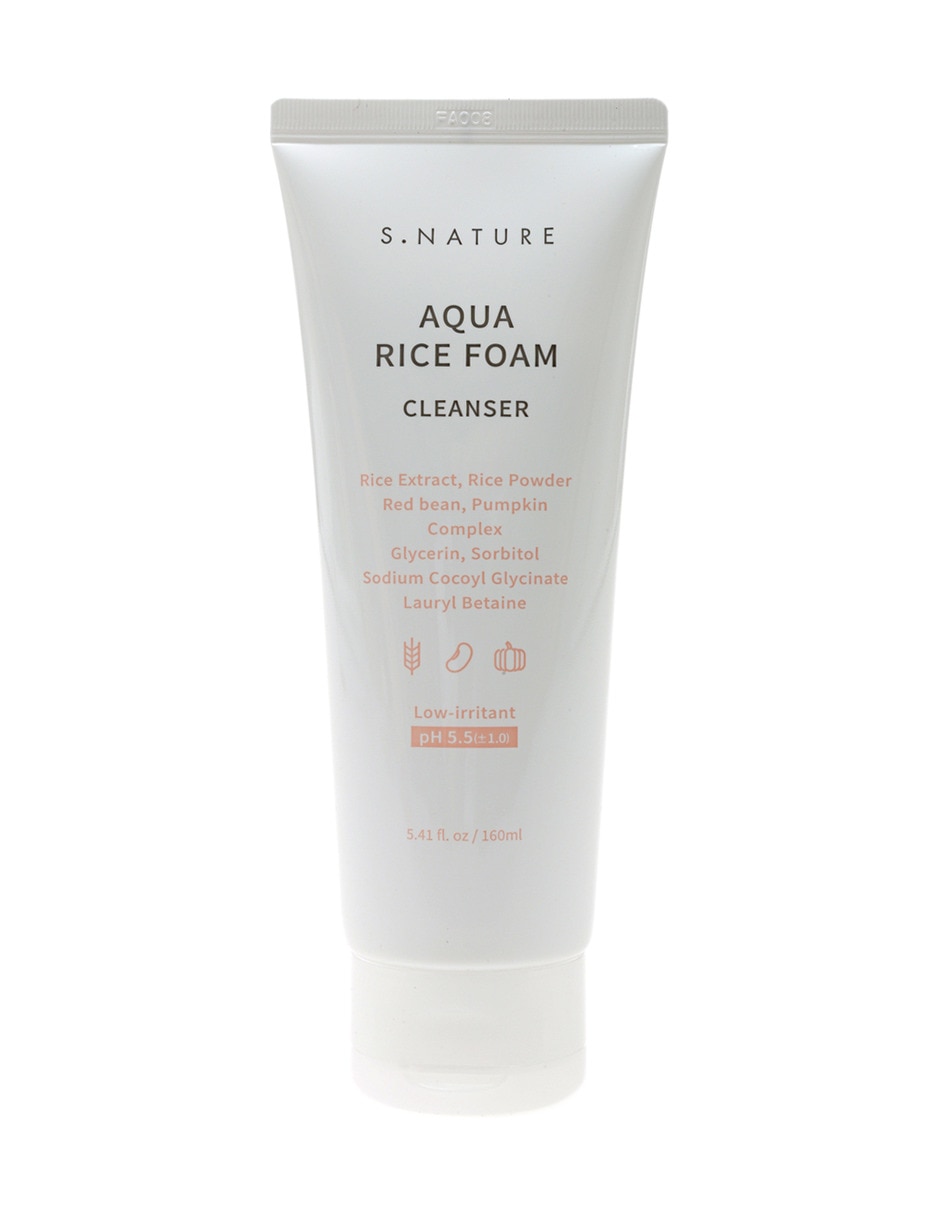 Limpiador facial aqua rice foam cleanser para hidratar 2