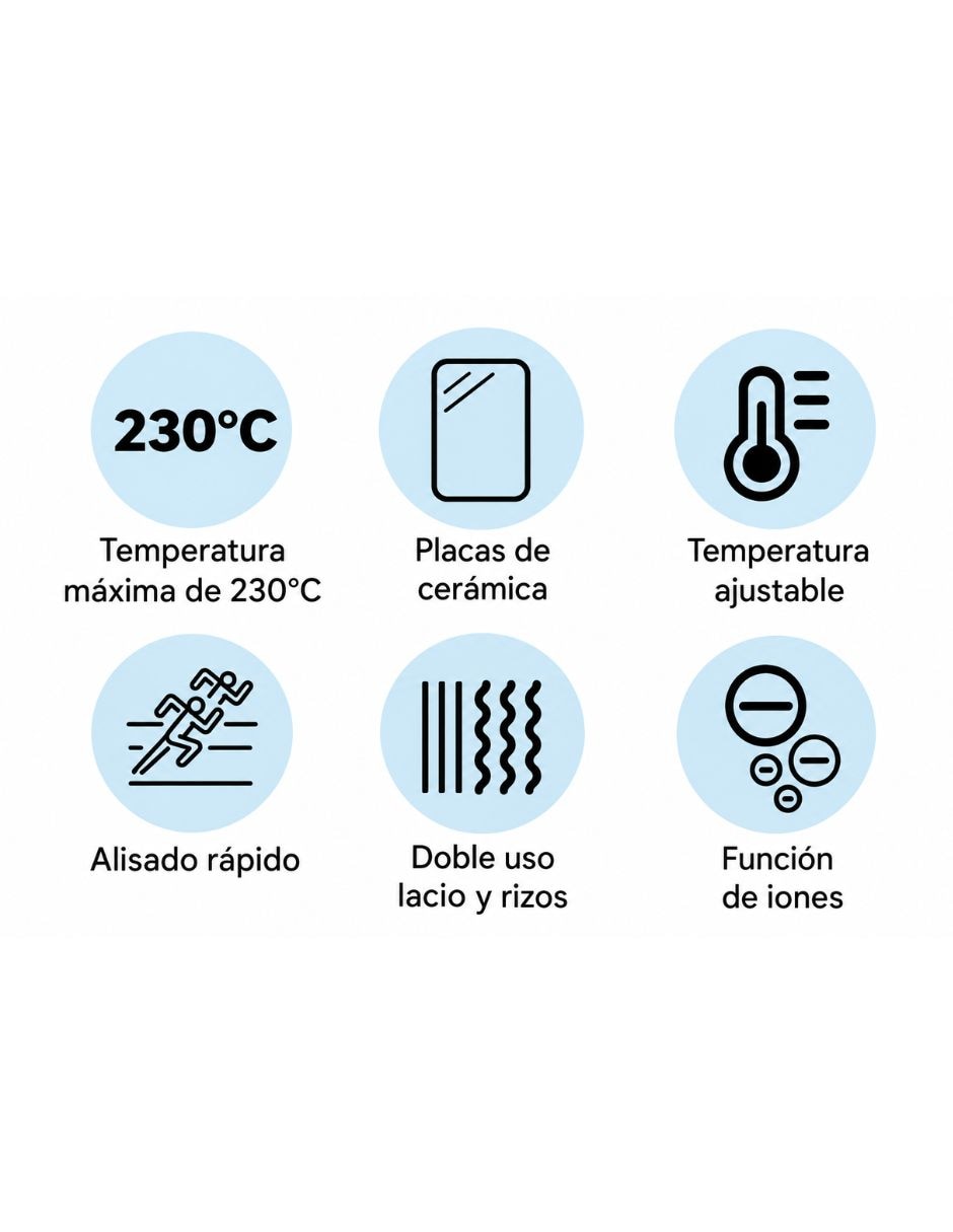 Alaciadora placas de cerámica 3
