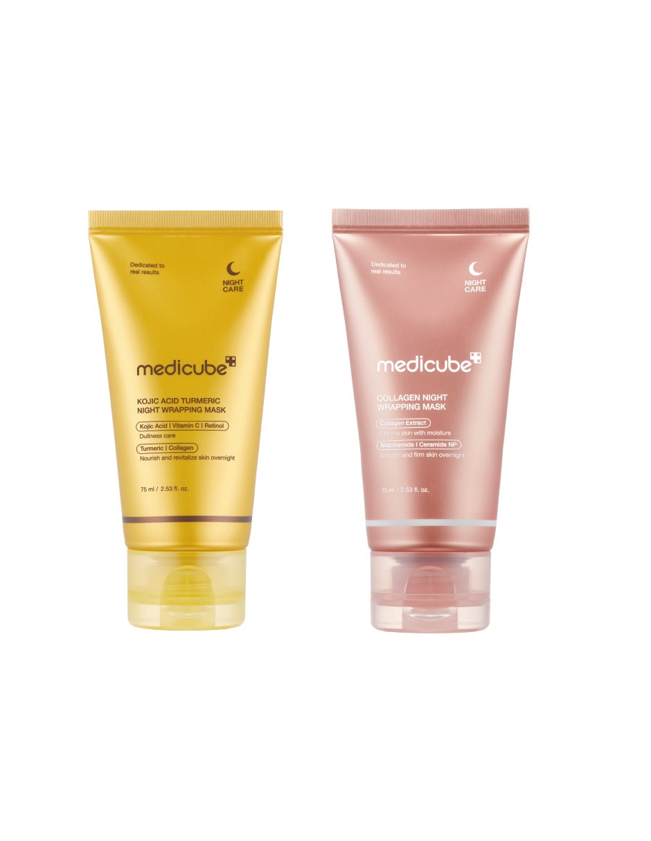 Mascarilla facial Dúo Night Wrapping Glow para Iluminar MEDICUBE