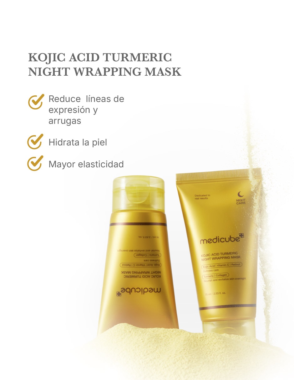 Mascarilla facial Dúo Night Wrapping Glow para Iluminar MEDICUBE