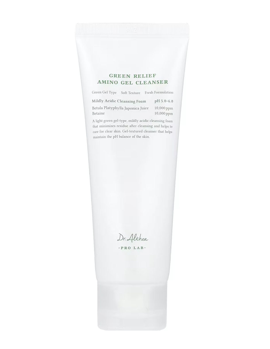 Limpiador facial gel de aminoácidos green relief para revitalizar