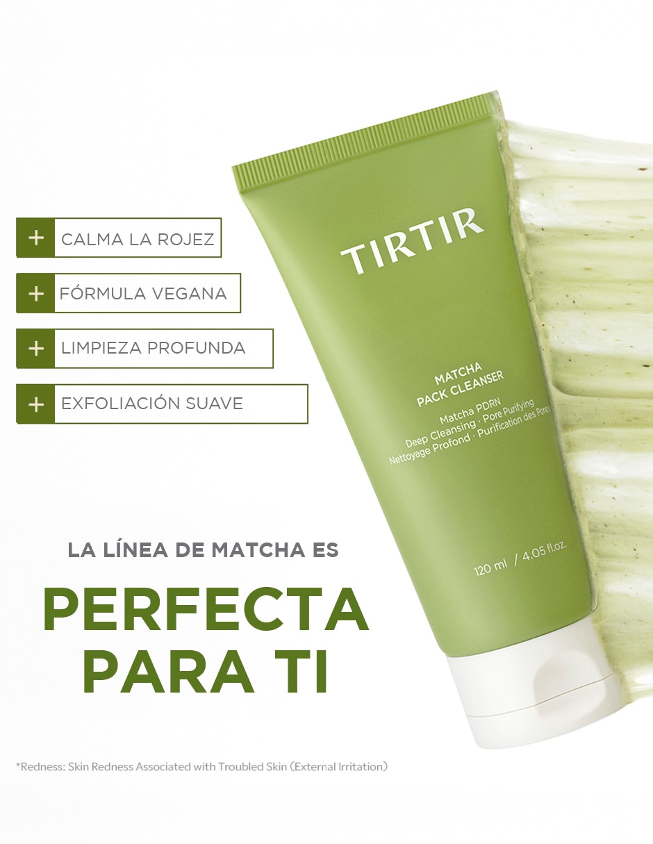 Limpiador facial matcha pack cleanser para purificar 4