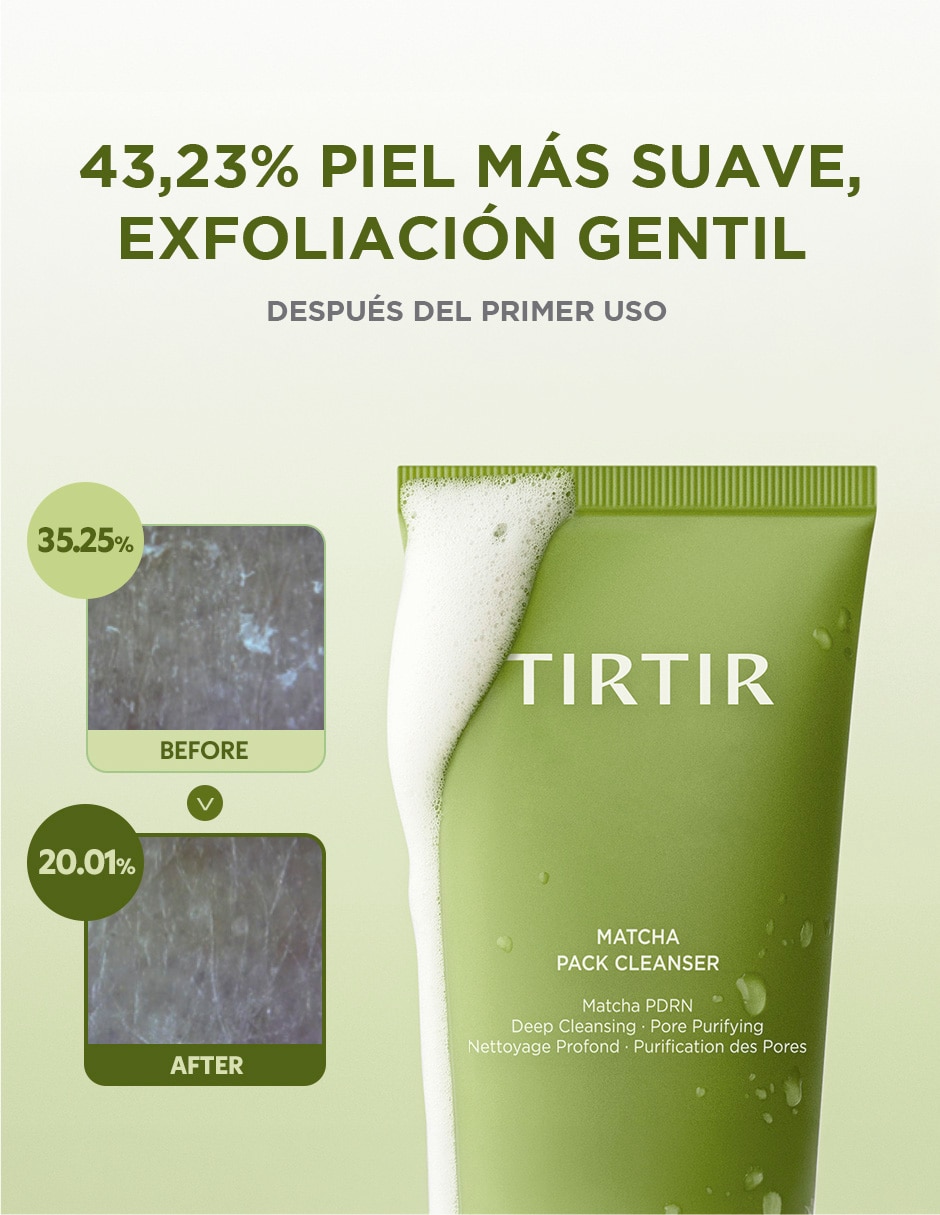 Limpiador facial matcha pack cleanser para purificar 2