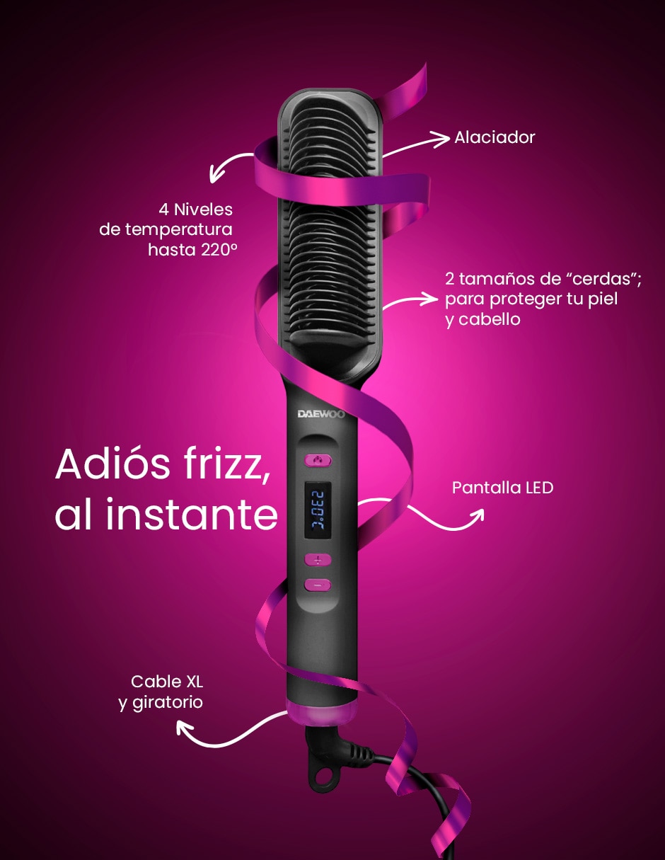 Rizadora de cabello DW-F1 + DW-PA múltiple de cerámica 4