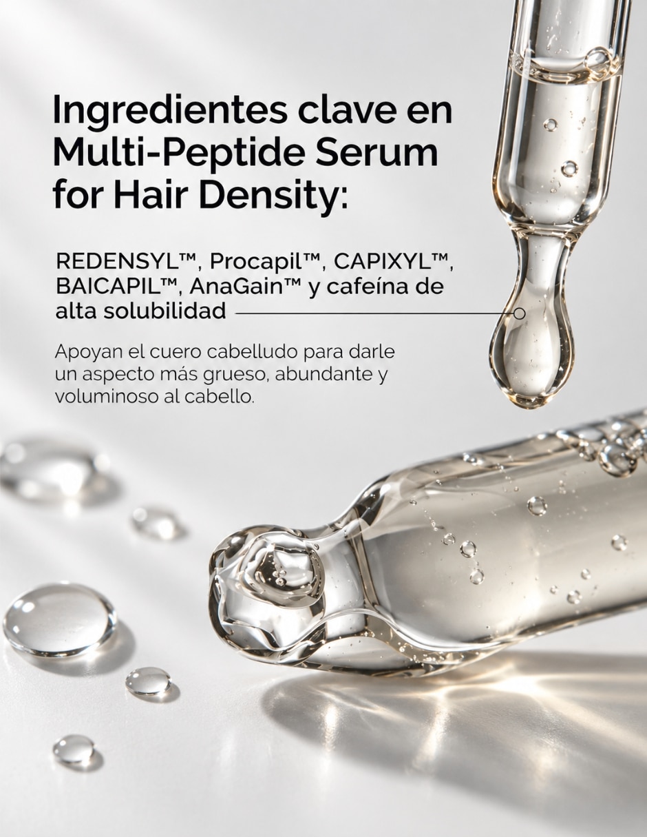 Set capilar Hair care Multi-peptide serum for hair density para Todo tipo 1 piezas 2