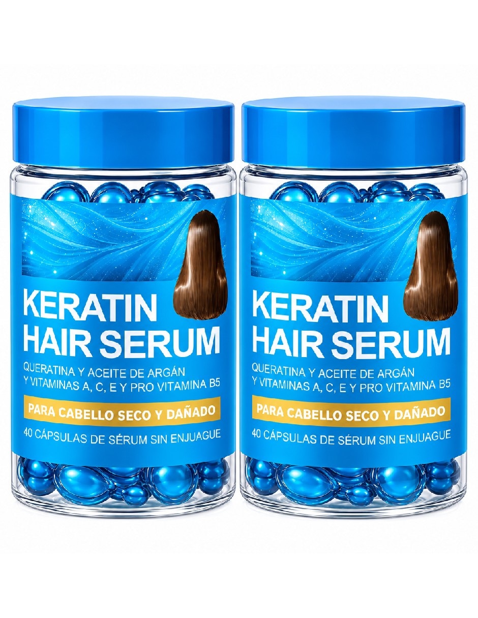 Sérum capilar para/de Cabello Set de cápsulas de sérum capilar queratina y aceite de argán de piel Todo tipo piel Sérum capilar para/de Cabello Set de cápsulas de sérum capilar queratina y aceite de argán de piel Todo tipo piel