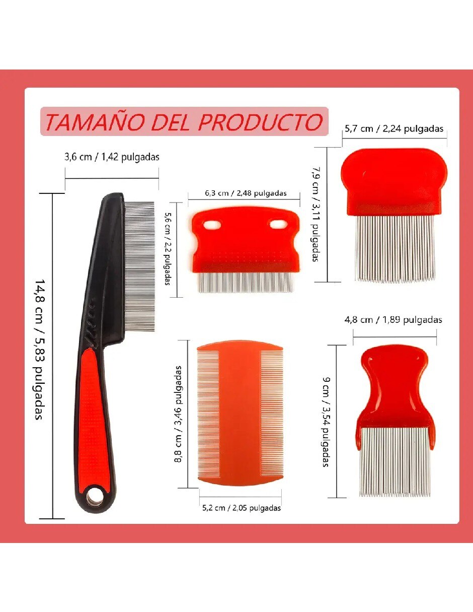 Juego de peines de Plástico 3
