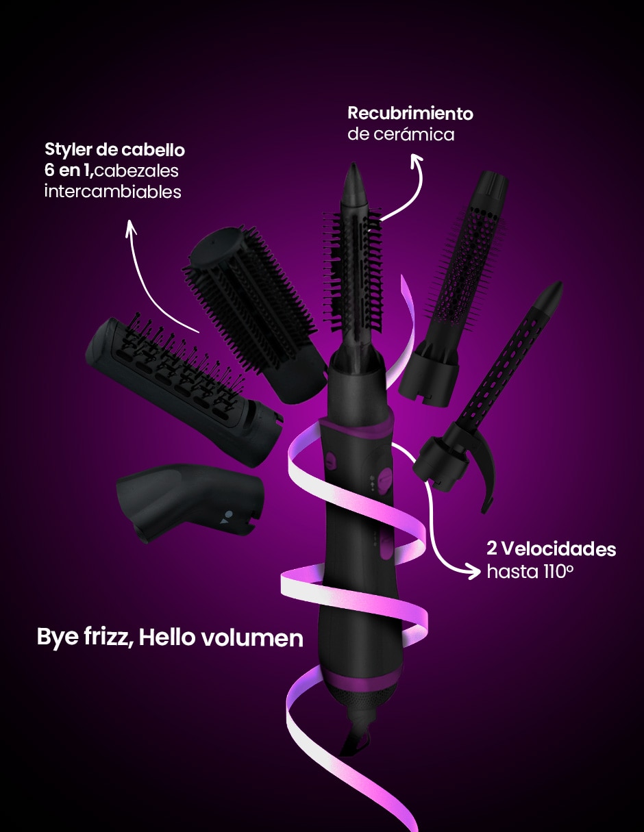 Secadora de cabello DW-6N1 + DW-RZ1 2