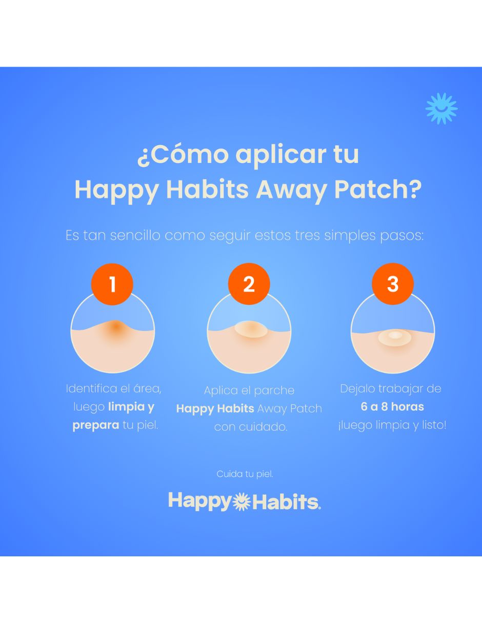 Parches para acné 24 parches happy habits 5
