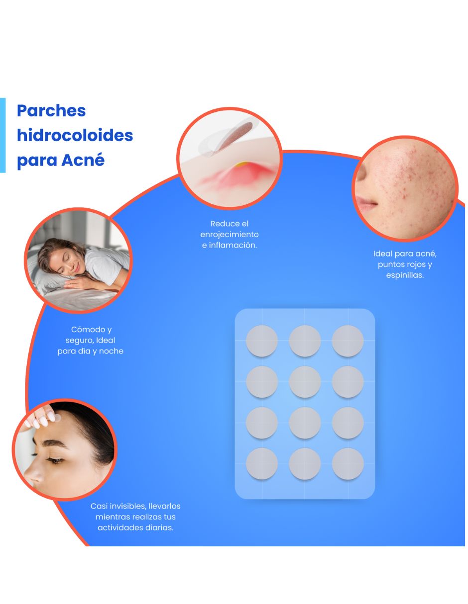 Parches para acné 24 parches happy habits 6