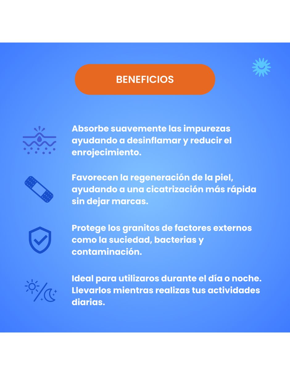 Parches para acné 48 parches happy habits 4