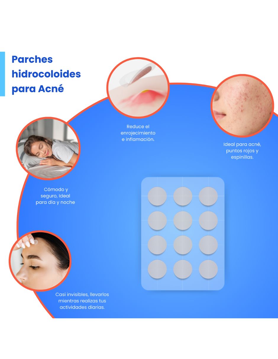 Parches para acné 48 parches happy habits 5