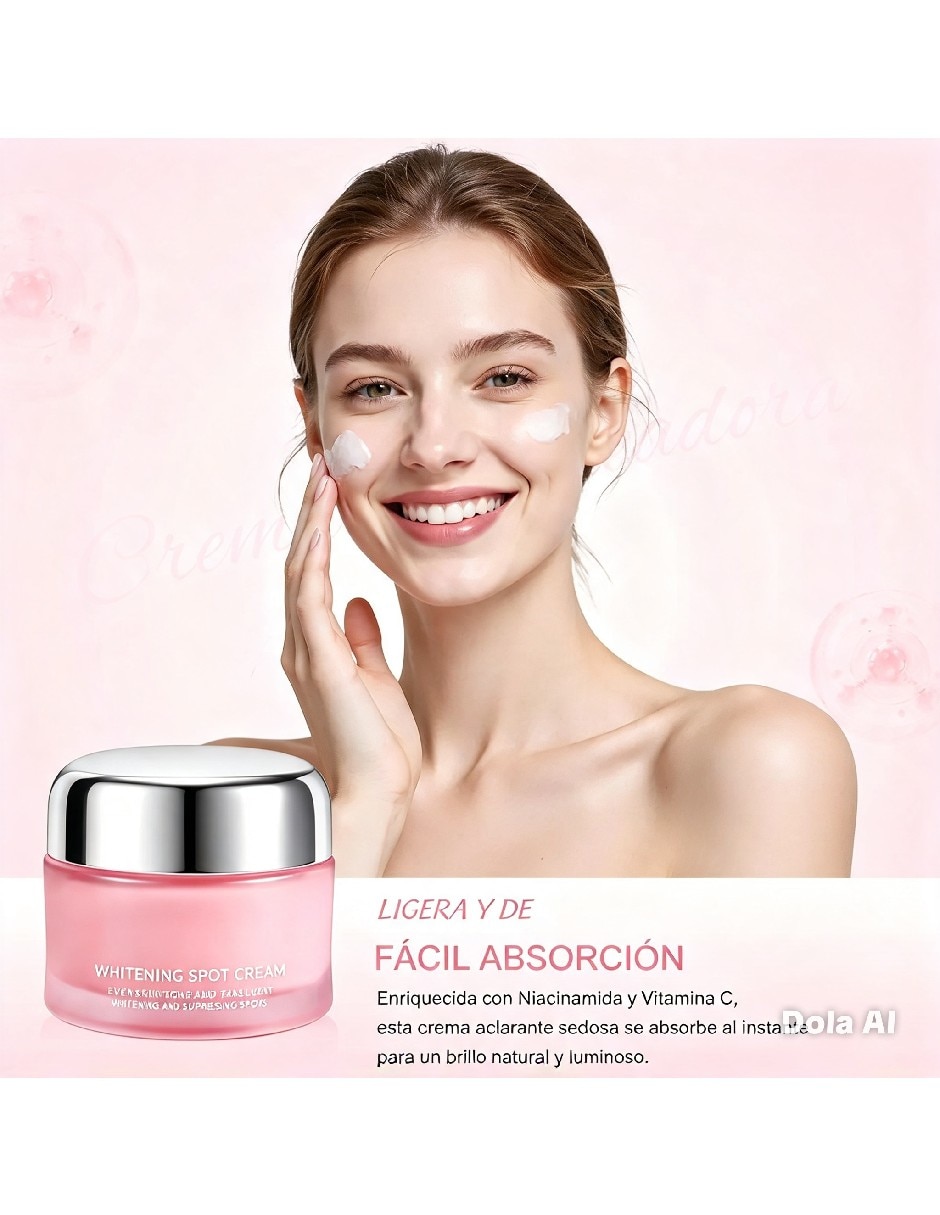 Crema para facial recomendada para reducir manchas de día y noche para todo tipo de piel 3
