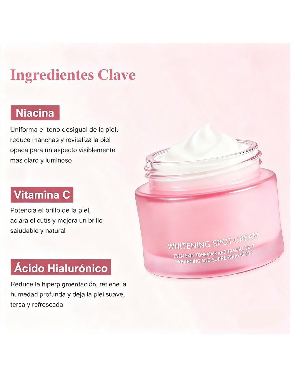 Crema para facial recomendada para reducir manchas de día y noche para todo tipo de piel 4