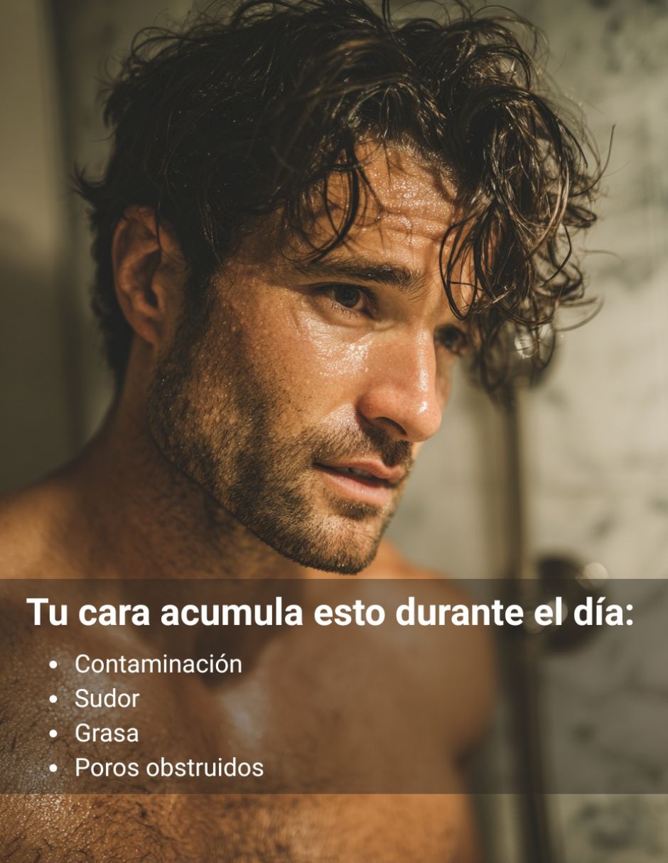 Limpiador facial para eliminar el brillo 3
