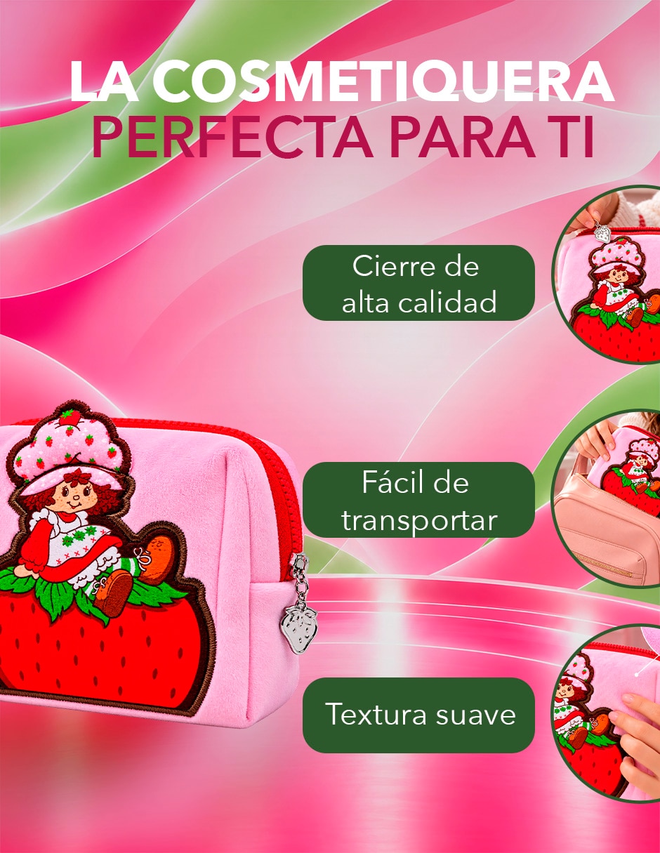Cosmetiquera para maquillaje rosita fresita para hombre 2
