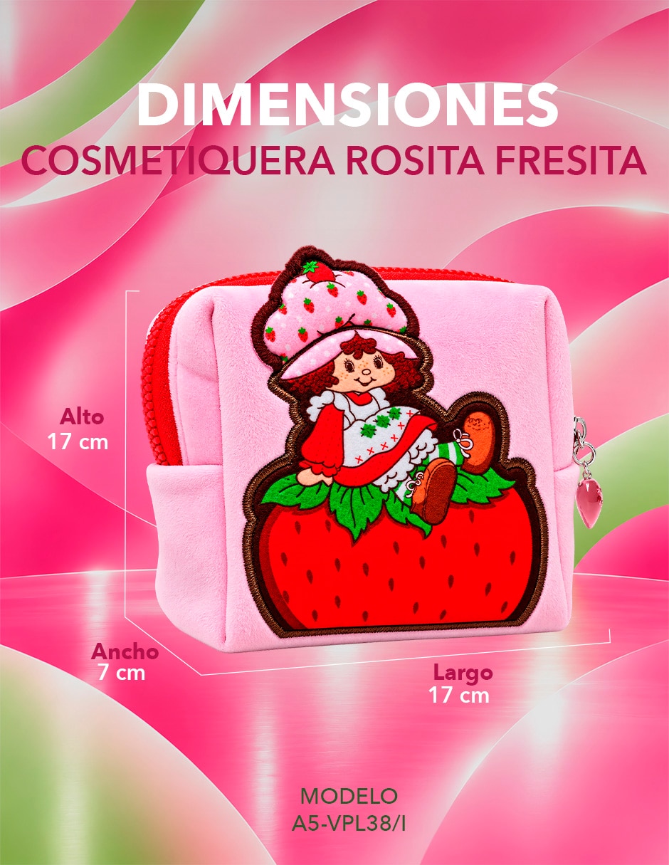 Cosmetiquera para maquillaje rosita fresita para hombre 10