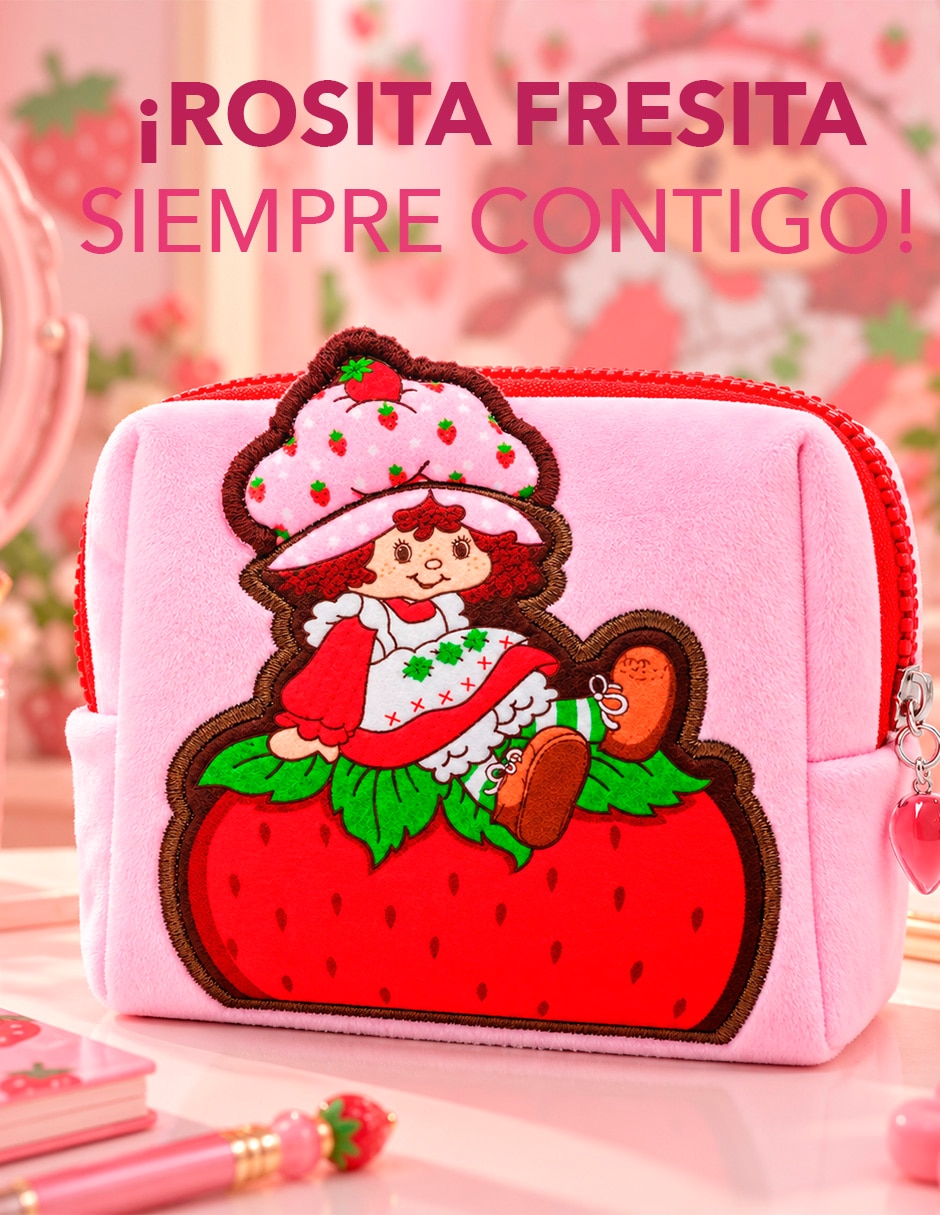 Cosmetiquera para maquillaje rosita fresita para hombre 9