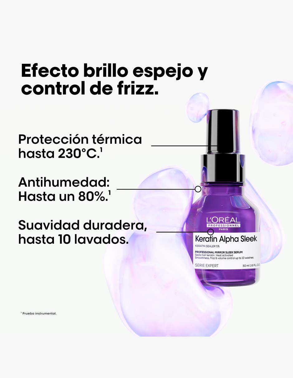 Sérum capilar Mirror Sleek Keratin Alpha Sleek todo tipo de piel 5