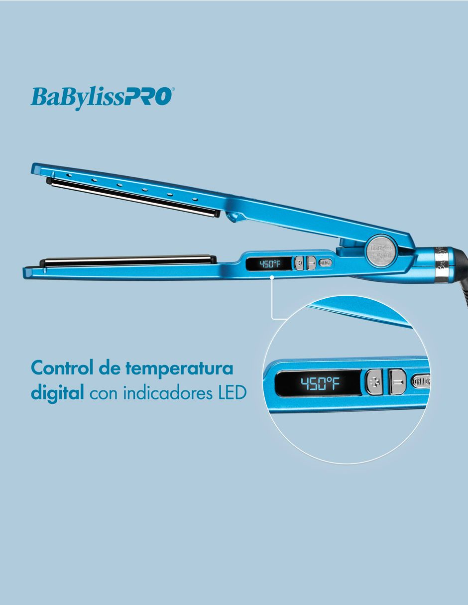 Mini alaciadora Babyliss BABNT2091TES placas de nano titanium 6
