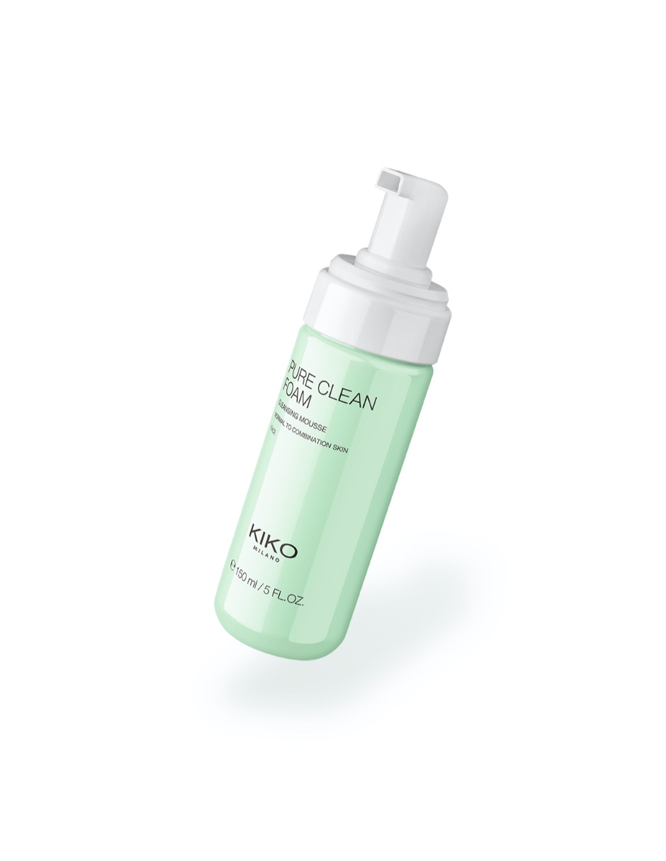 Limpiador facial pure clean foam cleansing mousse normal to combination skin kiko milano para purificar